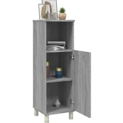 Vidaxl Armoire de bain Sonoma gris 30x30x95 cm Bois d'ingénierie