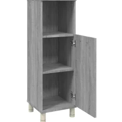Vidaxl Armoire de bain Sonoma gris 30x30x95 cm Bois d'ingénierie