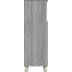 Vidaxl Armoire de bain Sonoma gris 30x30x95 cm Bois d'ingénierie