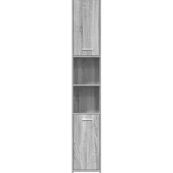 Vidaxl Armoire de bain Sonoma gris 30x30x183,5 cm Bois d'ingénierie