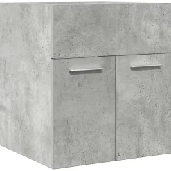 Meuble Wc|Vidaxl Armoire de lavabo de salle de bain gris béton 41x38,5x46 cm
