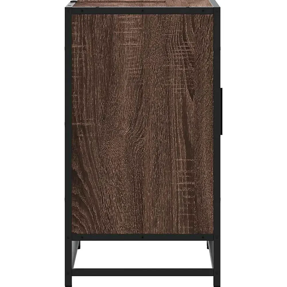 Meuble Wc|Vidaxl Armoire de lavabo de salle de bain chêne marron 65x33x60 cm