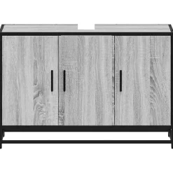 Meuble Wc|Vidaxl Armoire de lavabo de salle de bain sonoma gris 90x33x60 cm