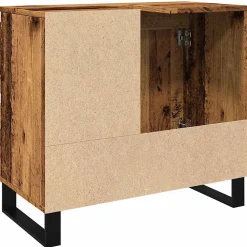 Meuble Wc|Vidaxl Armoire de lavabo de salle de bain vieux bois 65x33x60 cm