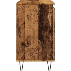 Vidaxl Armoire de lavabo de salle de bain vieux bois 65x33x60 cm