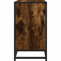 Meuble Wc|Vidaxl Armoire de lavabo de salle de bain chêne fumé 65x33x60 cm