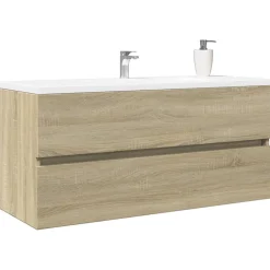 Vidaxl Armoire de lavabo de salle de bain chêne sonoma 100x38,5x45 cm