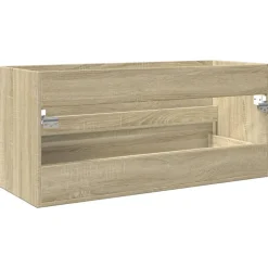 Vidaxl Armoire de lavabo de salle de bain chêne sonoma 100x38,5x45 cm