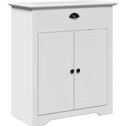 Meuble Wc|Vidaxl Armoire de lavabo de salle de bain BODO blanc 70x35x80 cm