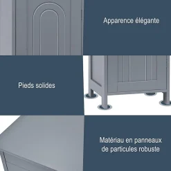 Giantex Armoire de Rangement pour Salle de Bain Meuble de Toilette sur Pied en MDF avec Tiroir et 2 Etagere Reglable a Hauteurs