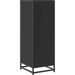 Meuble Wc|Vidaxl Armoire de salle de bain noir 35x37,5x100 cm bois d'ingénierie