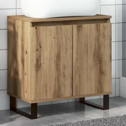 Meuble Wc|Vidaxl Armoire de salle de bain chêne artisanal 58x33x60 cm