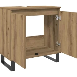 Meuble Wc|Vidaxl Armoire de salle de bain chêne artisanal 58x33x60 cm