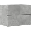 Meuble Wc|Vidaxl Armoire de salle de bain gris béton bois d'ingénierie