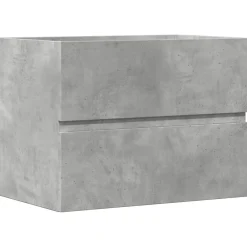 Meuble Wc|Vidaxl Armoire de salle de bain gris béton bois d'ingénierie
