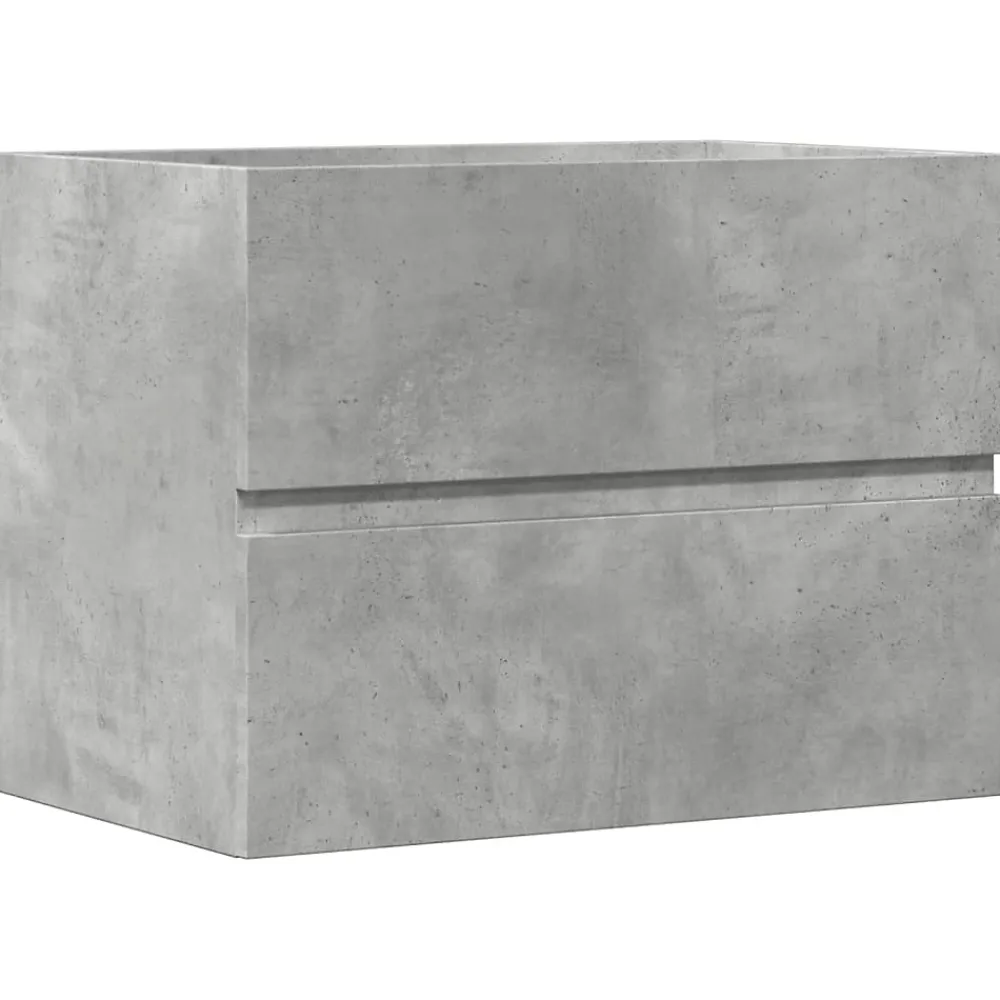 Meuble Wc|Vidaxl Armoire de salle de bain gris béton bois d'ingénierie