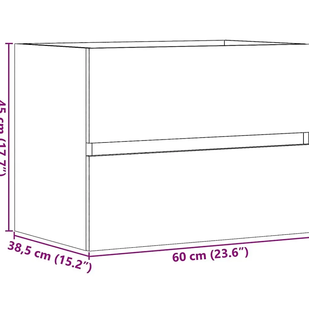Meuble Wc|Vidaxl Armoire de salle de bain gris béton bois d'ingénierie