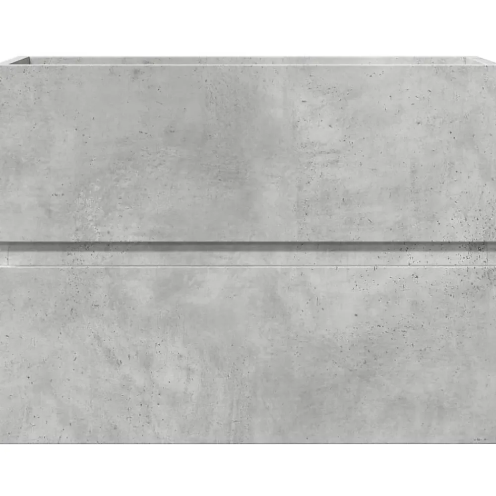 Meuble Wc|Vidaxl Armoire de salle de bain gris béton bois d'ingénierie