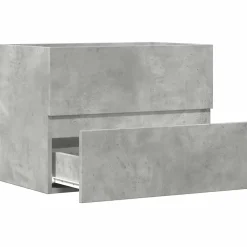 Meuble Wc|Vidaxl Armoire de salle de bain gris béton bois d'ingénierie