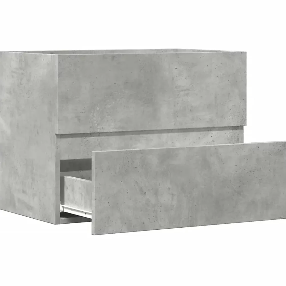 Meuble Wc|Vidaxl Armoire de salle de bain gris béton bois d'ingénierie