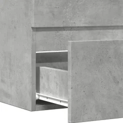 Meuble Wc|Vidaxl Armoire de salle de bain gris béton bois d'ingénierie