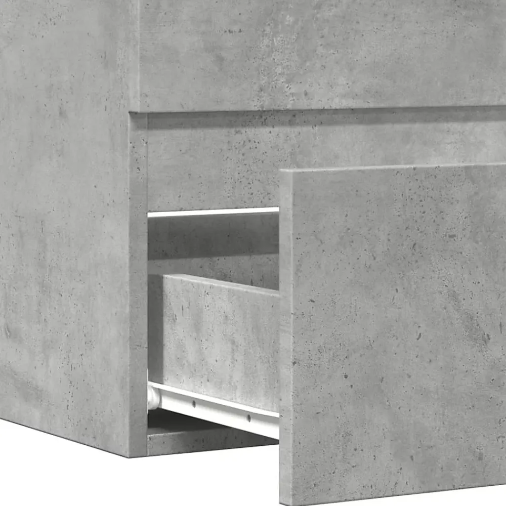 Meuble Wc|Vidaxl Armoire de salle de bain gris béton bois d'ingénierie