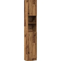 Meuble Wc|Vidaxl Armoire de salle de bain vieux bois bois d'ingénierie