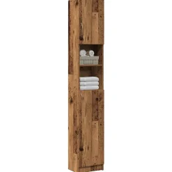 Meuble Wc|Vidaxl Armoire de salle de bain vieux bois bois d'ingénierie