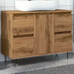 Vidaxl Armoire de salle de bain chêne artisanal bois d'ingénierie