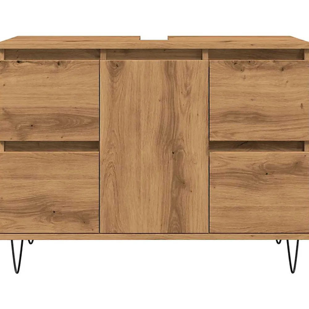 Vidaxl Armoire de salle de bain chêne artisanal bois d'ingénierie
