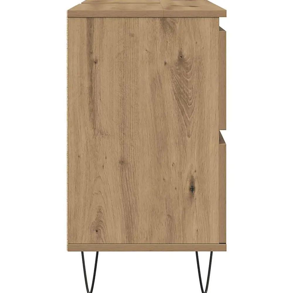 Vidaxl Armoire de salle de bain chêne artisanal bois d'ingénierie