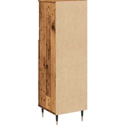 Vidaxl Armoire de salle de bain vieux bois 30x30x100cm bois ingénierie