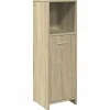 Meuble Wc|Vidaxl Armoire de salle de bain Chêne sonoma 30x30x95 cm Aggloméré