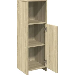 Meuble Wc|Vidaxl Armoire de salle de bain Chêne sonoma 30x30x95 cm Aggloméré
