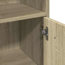 Meuble Wc|Vidaxl Armoire de salle de bain Chêne sonoma 30x30x95 cm Aggloméré