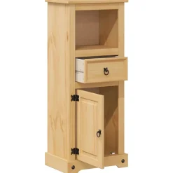 Meuble Wc|Vidaxl Armoire de salle de bain Corona 45x33x110 cm bois de pin massif