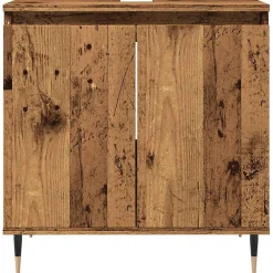 Meuble Wc|Vidaxl Armoire de salle de bain vieux bois 58x33x60 cm bois ingénierie