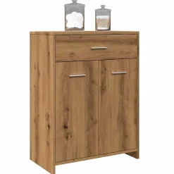 Meuble Wc|Vidaxl Armoire de salle de bain chêne artisanal 60x33x80 cm
