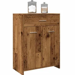 Meuble Wc|Vidaxl Armoire de salle de bain vieux bois 60x33x80 cm bois ingénierie