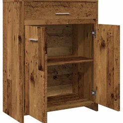 Meuble Wc|Vidaxl Armoire de salle de bain vieux bois 60x33x80 cm bois ingénierie