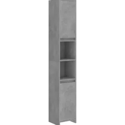 Meuble Wc|Vidaxl Armoire de salle de bain Gris béton Bois d'ingénierie