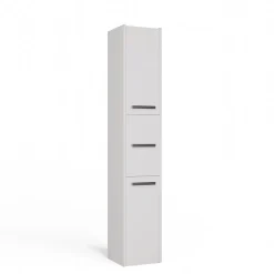 Armoire De Salle De Bains|3xE Living Armoire de salle de bain, blanc mat, 170 x 30 x 30 cm
