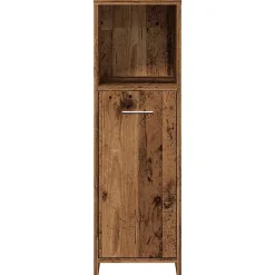 Meuble Wc|Vidaxl Armoire de salle de bain vieux bois 30x30x95 cm bois ingénierie