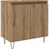 Meuble Wc|Vidaxl Armoire de salle de bain chêne artisanal 58x33x60 cm