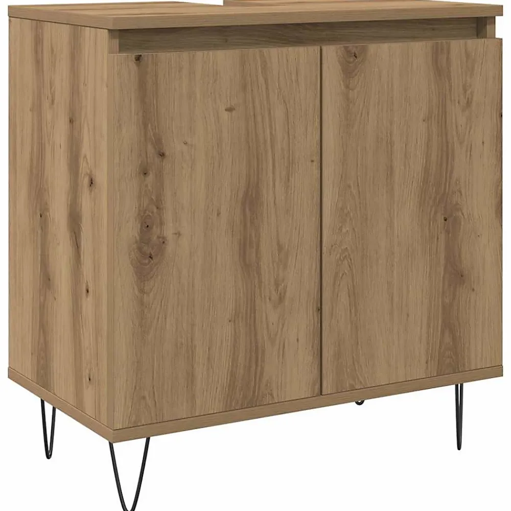 Meuble Wc|Vidaxl Armoire de salle de bain chêne artisanal 58x33x60 cm