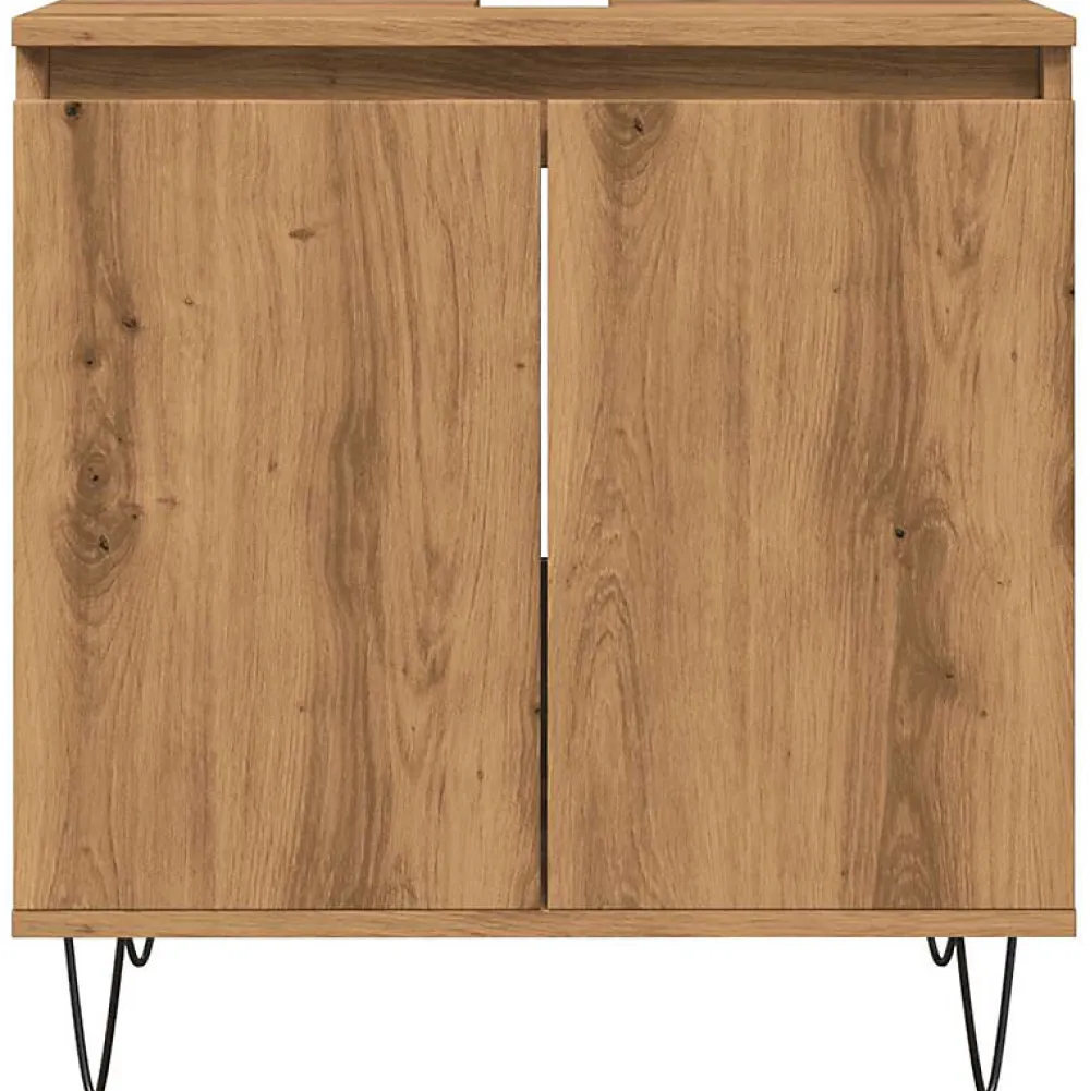 Meuble Wc|Vidaxl Armoire de salle de bain chêne artisanal 58x33x60 cm