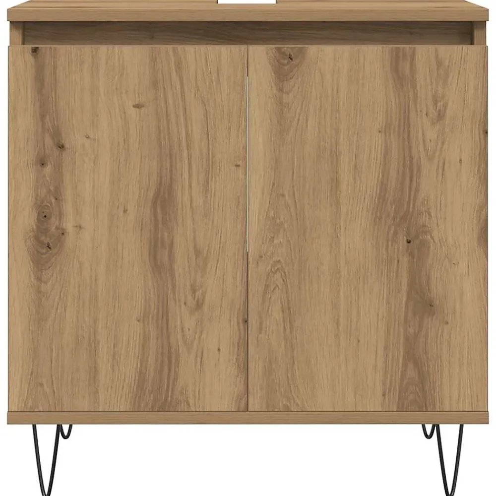Meuble Wc|Vidaxl Armoire de salle de bain chêne artisanal 58x33x60 cm