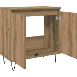 Meuble Wc|Vidaxl Armoire de salle de bain chêne artisanal 58x33x60 cm