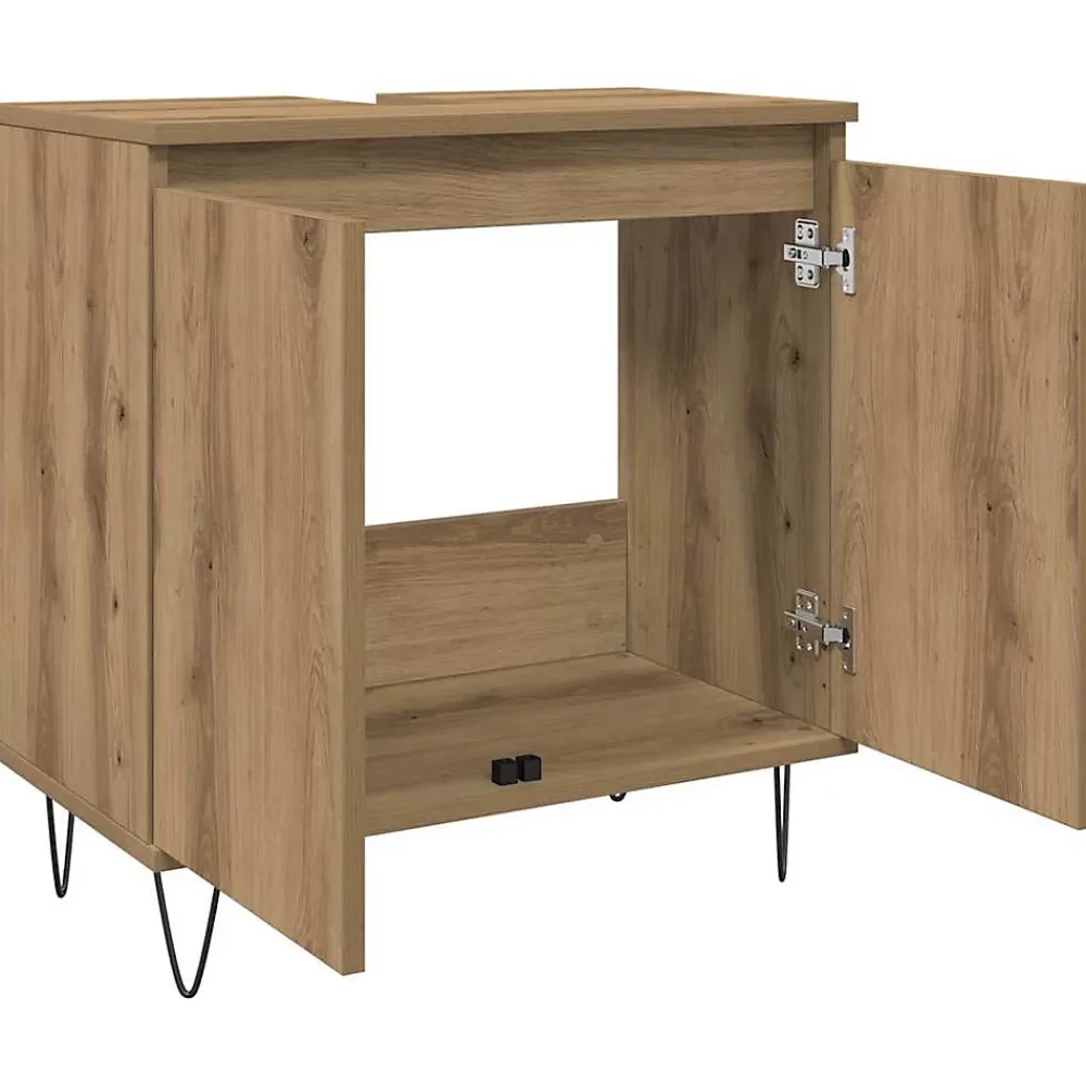 Meuble Wc|Vidaxl Armoire de salle de bain chêne artisanal 58x33x60 cm