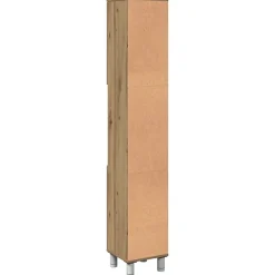 Meuble Wc|Vidaxl Armoire de salle de bain chêne artisanal 30x30x179 cm